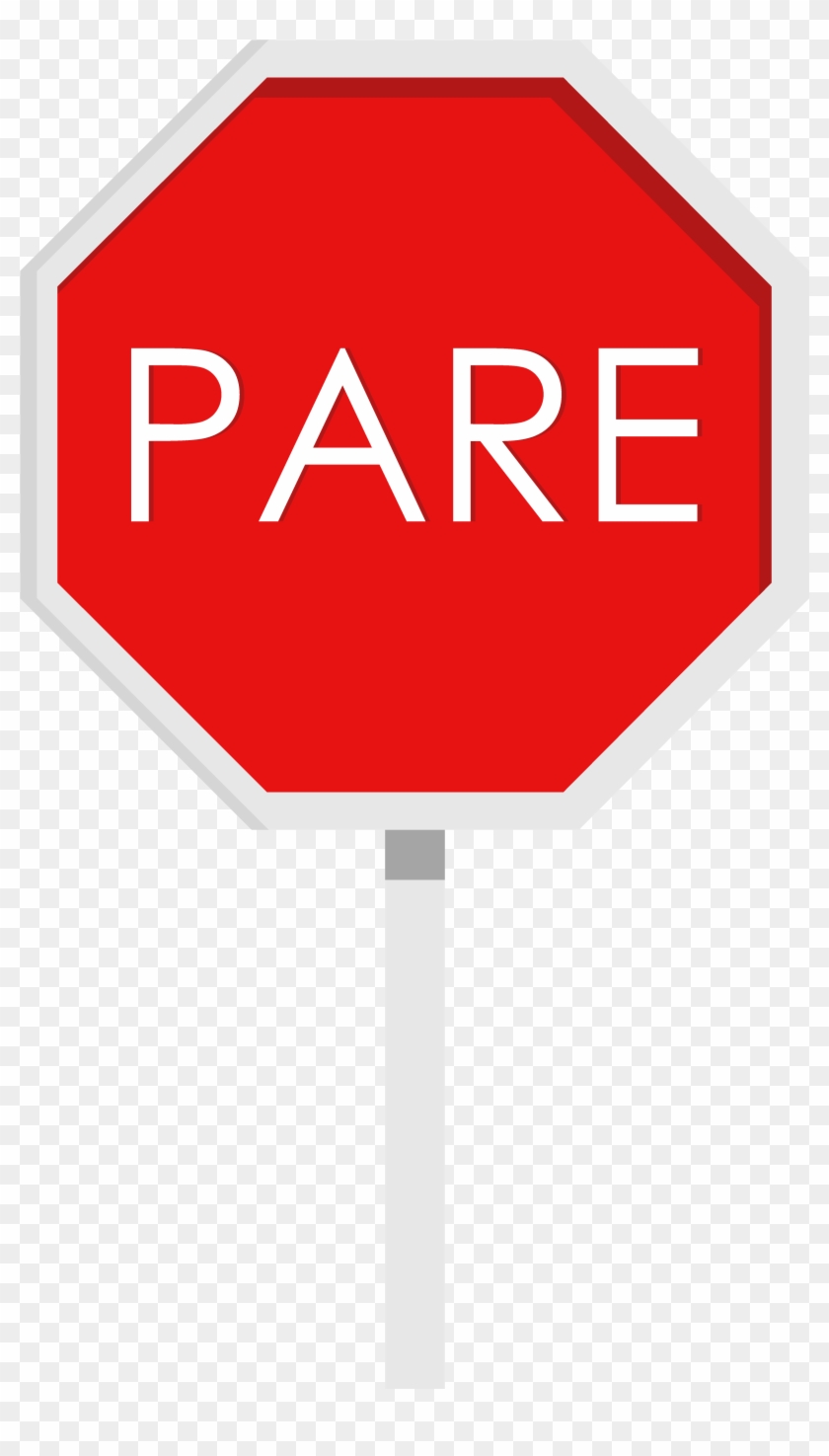 Pare - Stop Sign Clipart #4275977