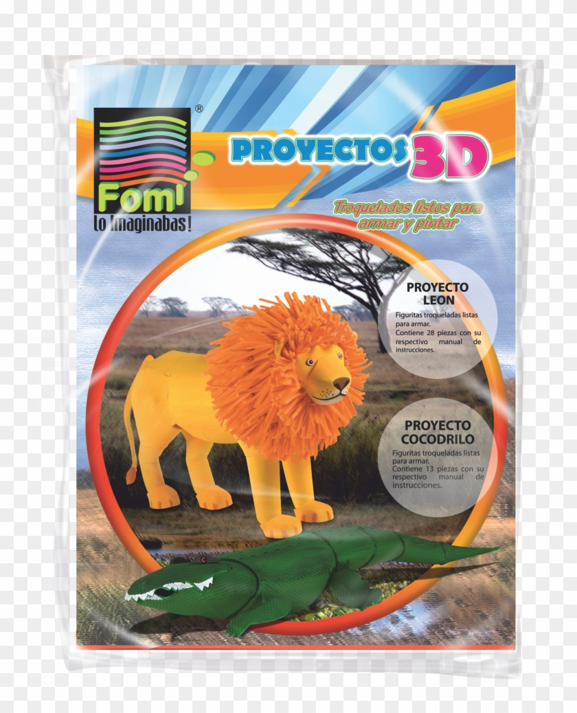 Proyectos 3d León-cocodrilo - Lion Clipart #4276208