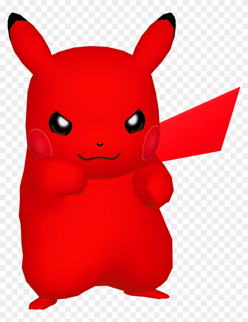 Redpikachu - Red Pikachu Clipart