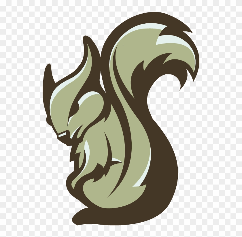 Vector Squirrel Mascot - Squirrel Esport Logo Clipart