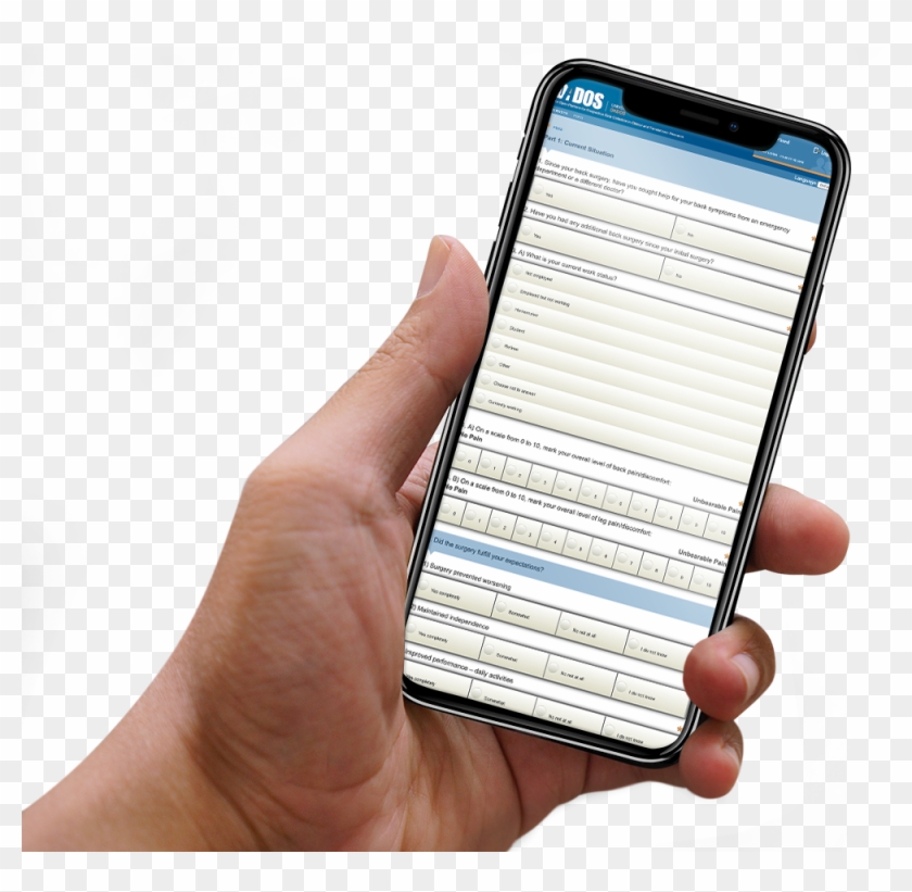 Dados, Home, Dados Electronic Data Capture Platform - Iphone X Hand Mockup Clipart