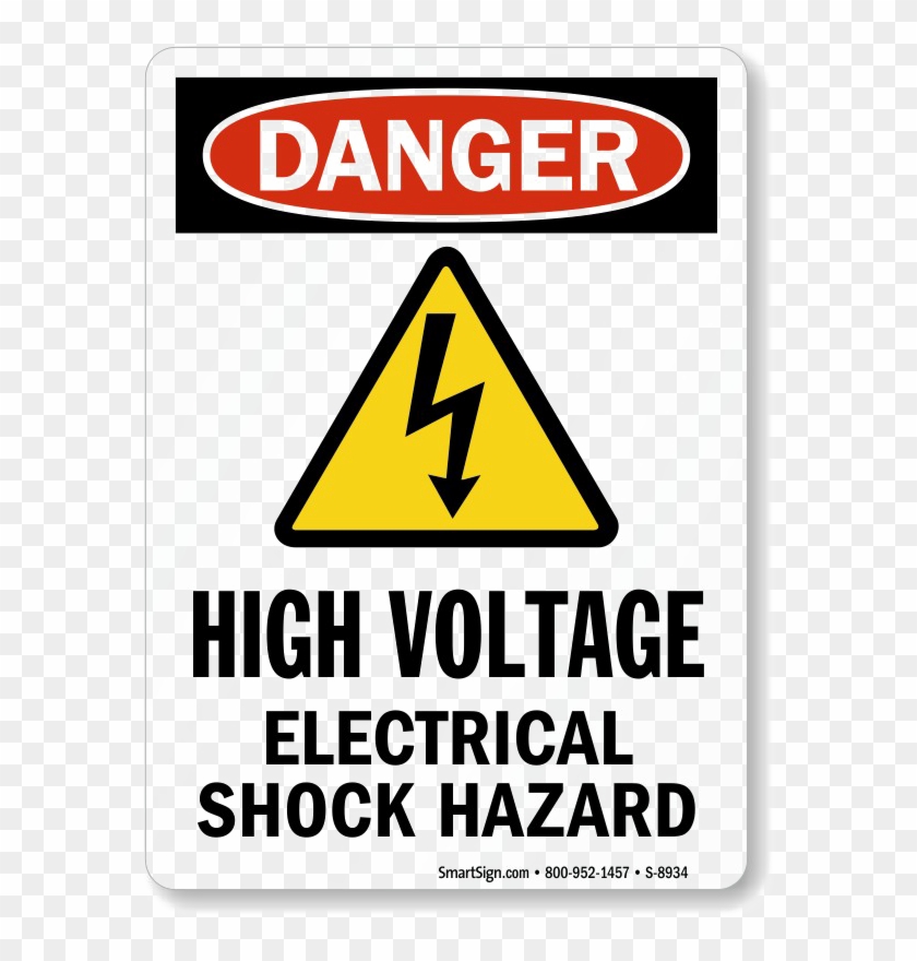 Danger High Voltage Electrical Shock Hazard Clipart #4277057