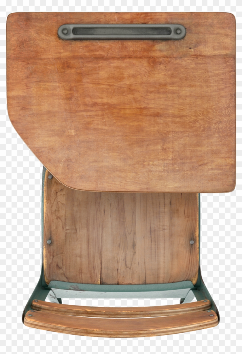 Antique School Desk - Plywood Clipart