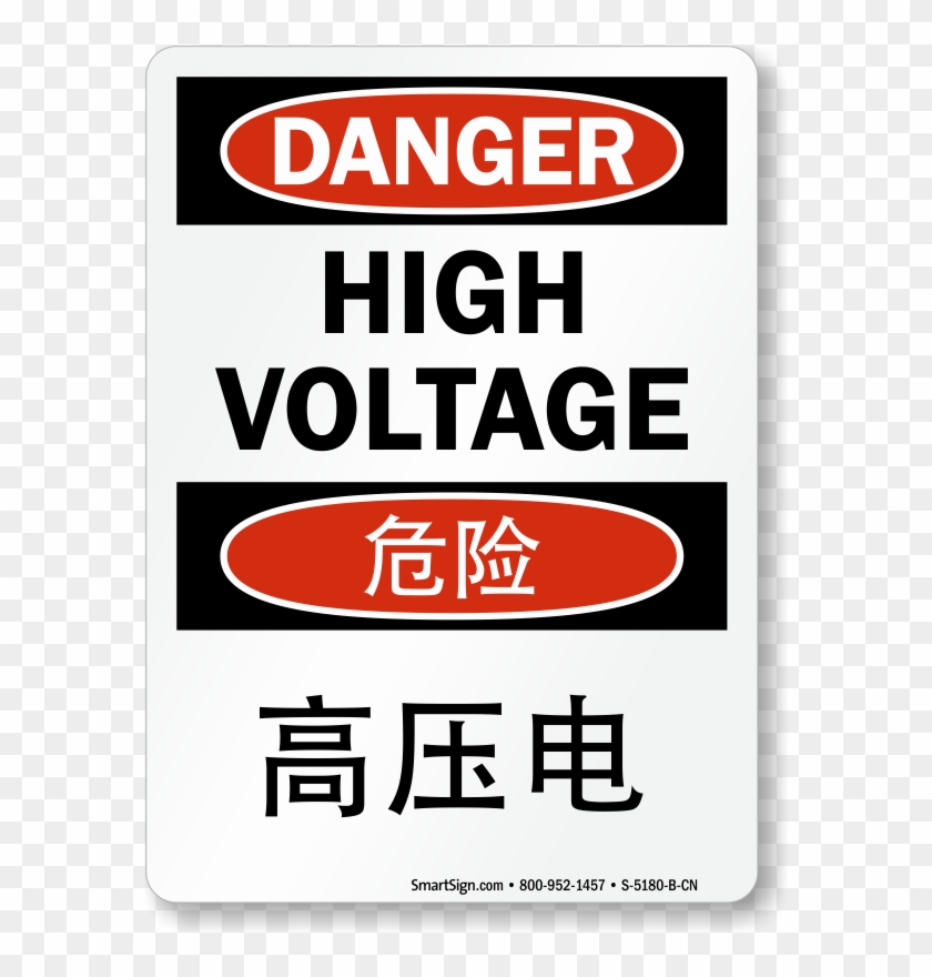 High Voltage Sign Chinese Clipart