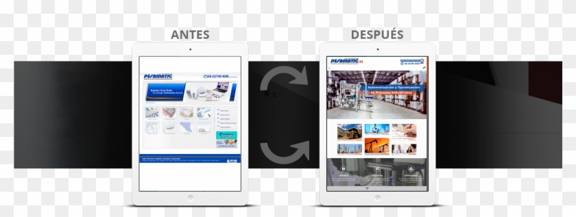 Google Posiciona Muy Bien Las Páginas Web Responsive, - Antes Y Despues De Paginas Web Png Clipart
