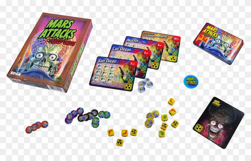 El Juego De Tablero Mars Attacks Se Transforma En Juego - Mars Attacks El Juego De Dados Clipart