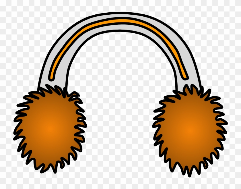 Earmuffs, Orange, Png Clipart