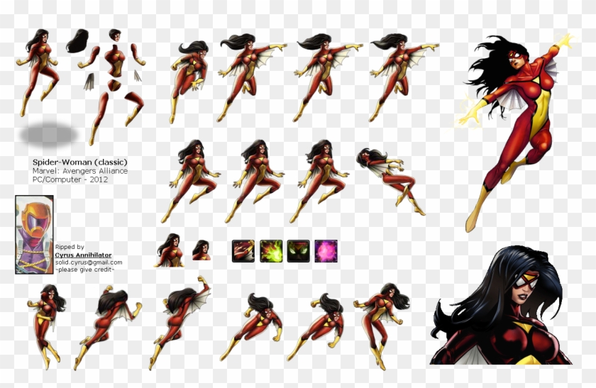 Click For Full Sized Image Spider-woman - Justice League Clipart