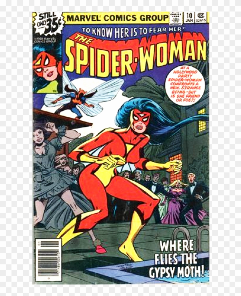 Купете Comics 1979 01 Spider Woman - Spider-woman Clipart #4278391