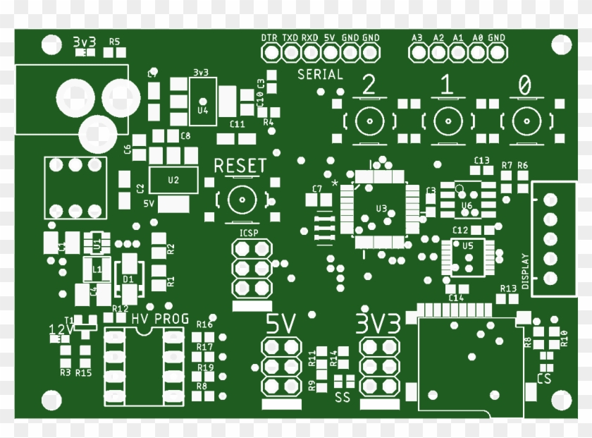 Avr High Voltage-328pb V1 - Circle Clipart #4278464