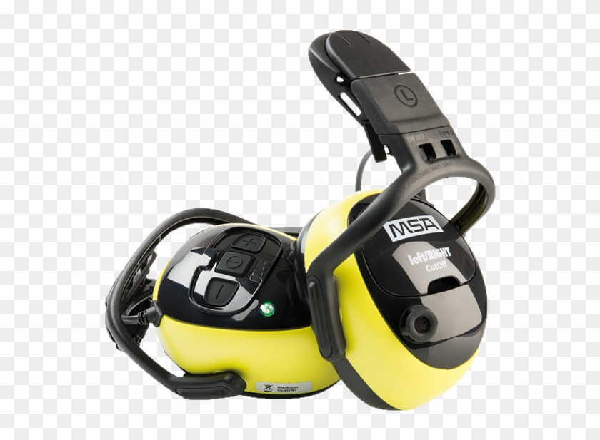 Earmuffs Msa Cutoff Led Helmet - Headphones Clipart #4278924