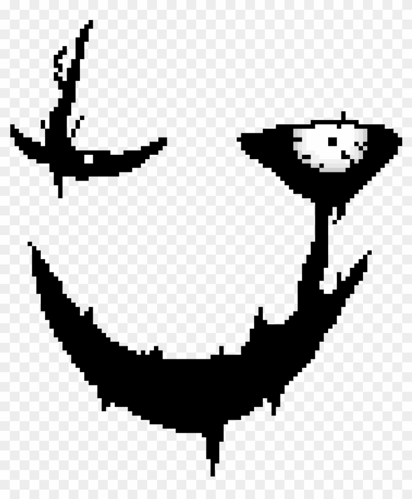 Gaster Face - Gaster Pixel Art Face Clipart