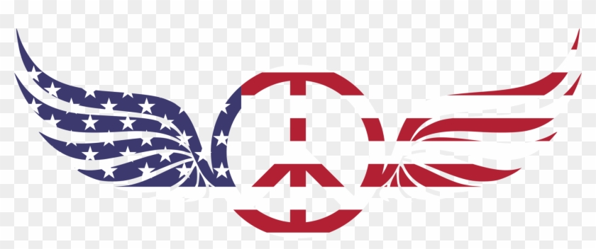 Flag Of The United States Peace Symbols U - Emblem Clipart