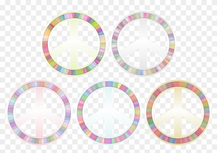 Peace Symbol Pastels Sign Png Image - Peace Symbols Clipart