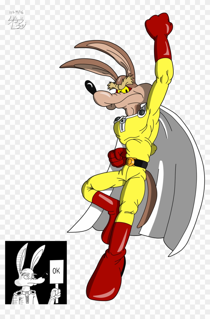 One Punch Coyote - Cartoon Clipart #4280215