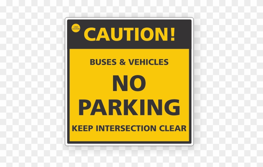 Buses And Vehicles No Parking & Pedestrian Zone Signs - Sign Clipart
