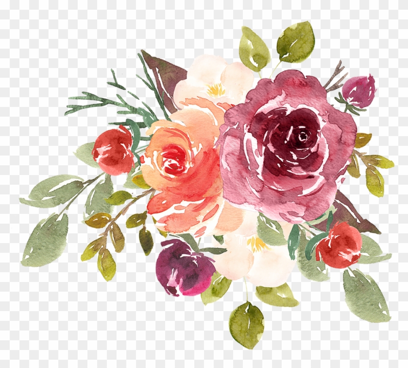 Download Watercolor Floral Vector Art - Flower Watercolor Sticker Clipart (#4281501) - PikPng