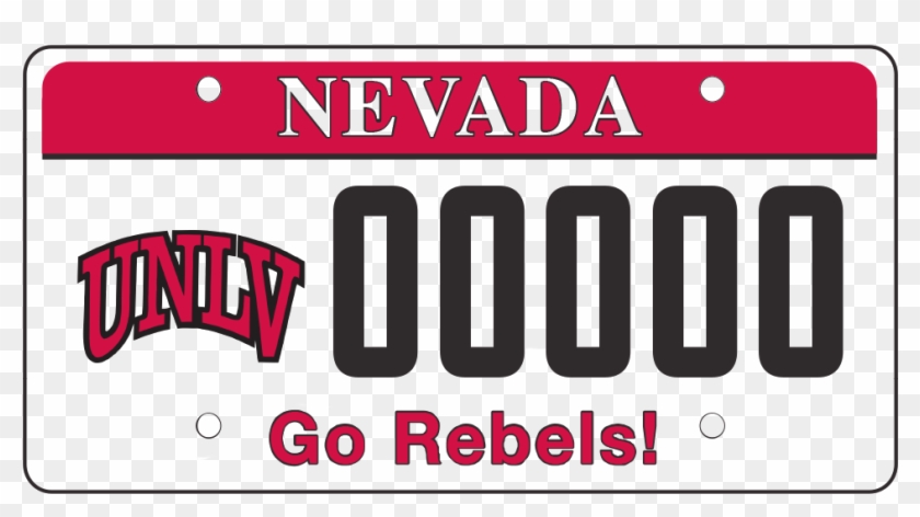 License Plate Png - Unlv License Plate Clipart #4281521