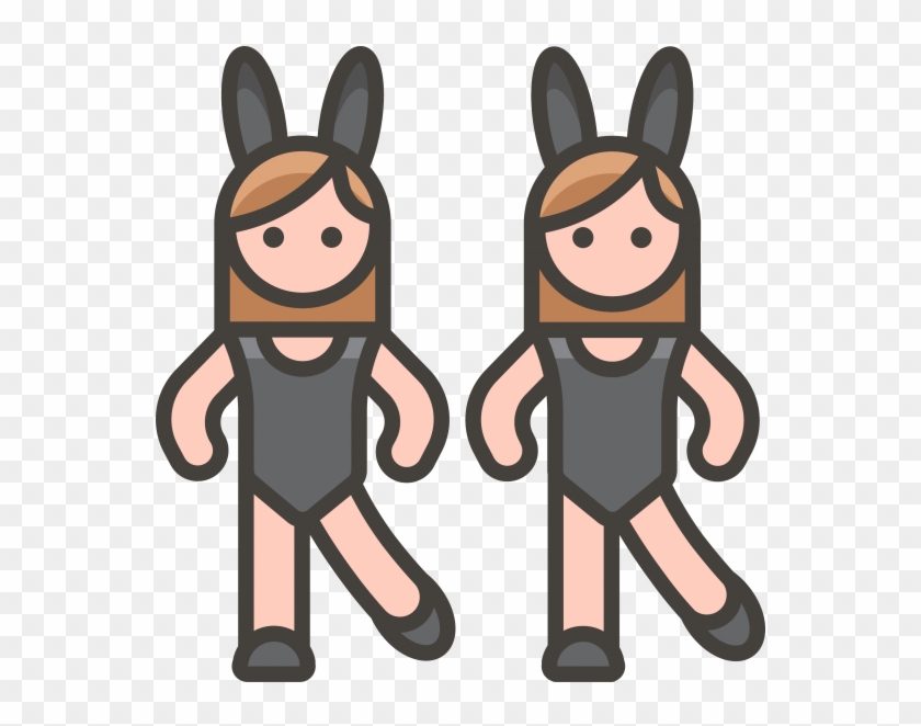 Woman With Bunny Ears Emoji - Rabbit Clipart #4281893