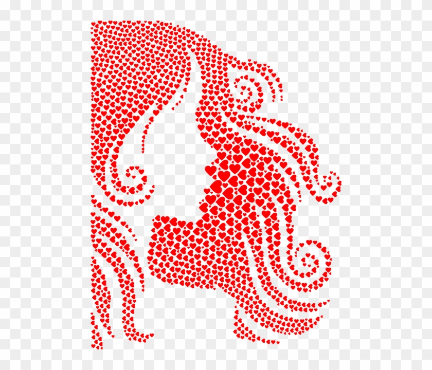 Female, Woman, Hearts, Girl, People, Human, Persons - Imagenes De Mujeres Con Corazones Clipart