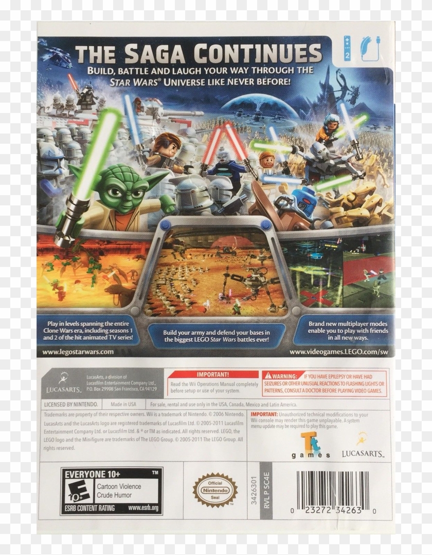 Lego Starwars Iii Back - Lego Star Wars 3 Wii Clipart