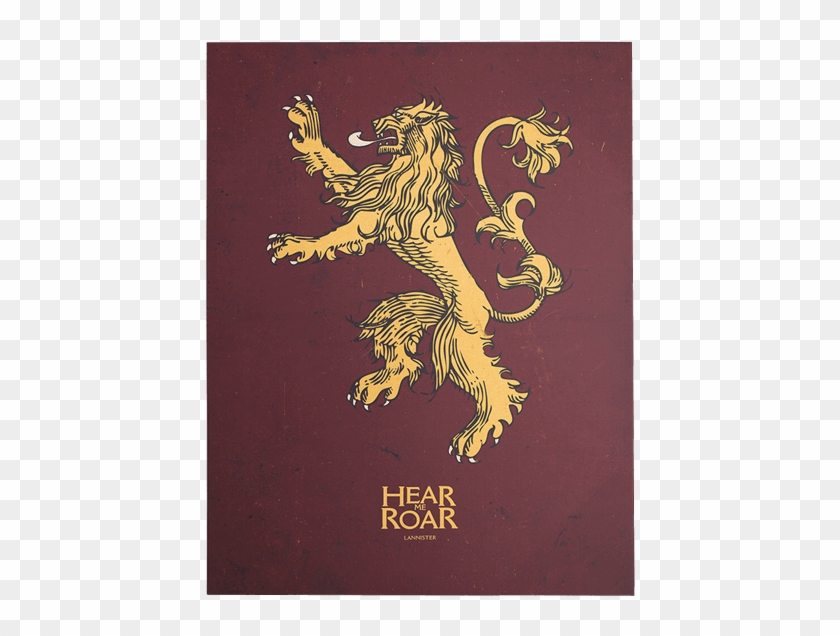 Geocache Description - - House Lannister Hear Me Roar Poster Clipart