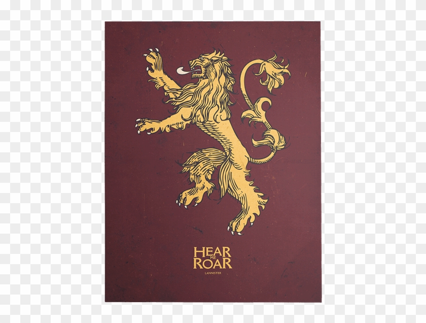 Geocache Description - - House Lannister Hear Me Roar Poster Clipart #4283751