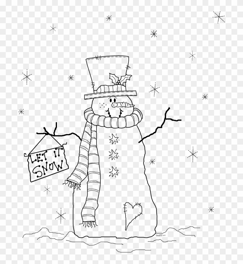 Change The Holly - Let It Snow Coloring Pages Clipart