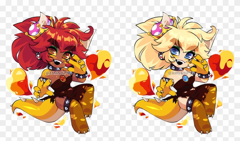 Bowsette Charms - Cartoon Clipart #4284654