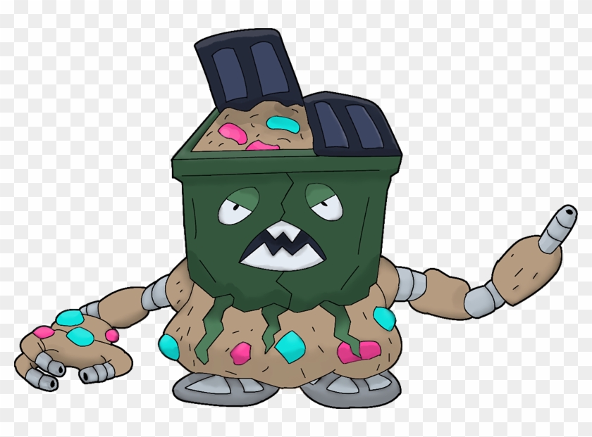 Pokemon Shiny Mega Garbodor Is A Fictional Character - Mega Evolution Pokemon Garbodor Clipart