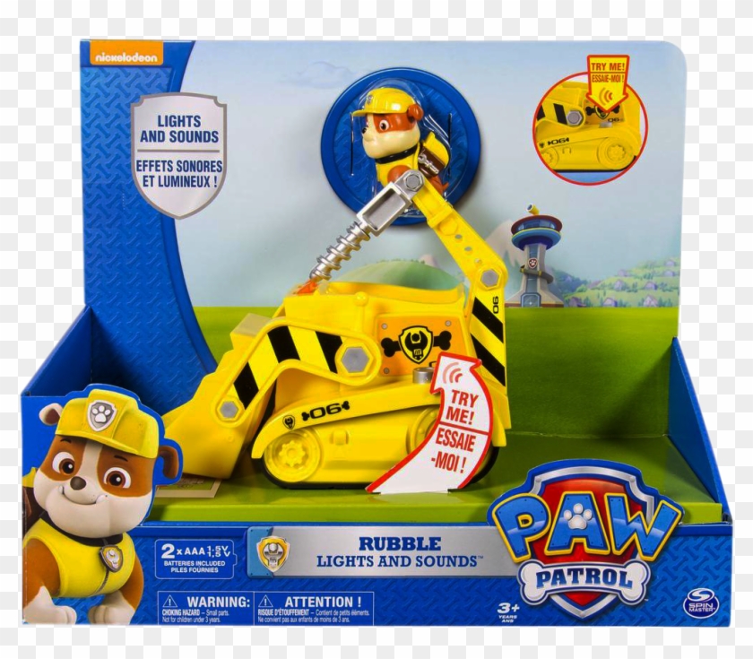 Paw Patrol Rubble Lights And Sounds Clipart #4285276