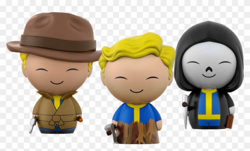 Vault-tec Dorbz Vinyl Figure Bundle - Fallout Mysterious Stranger Clipart #4285358