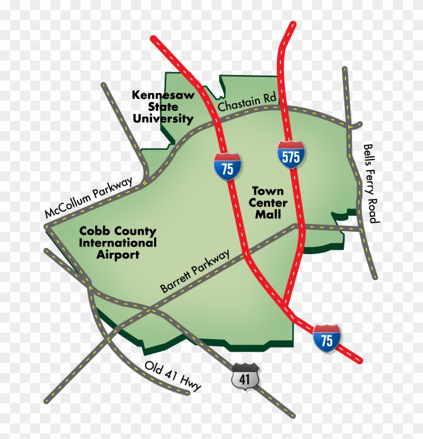 Town Center Cid - Map Clipart