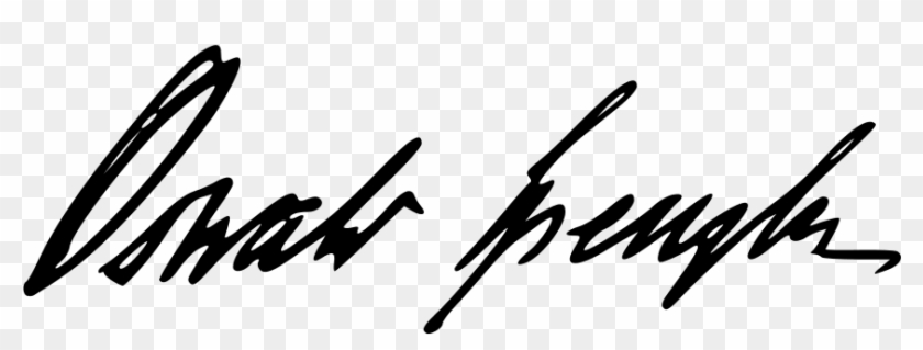 Oswald Arnold Gottfried Spengler Signature - Calligraphy Clipart