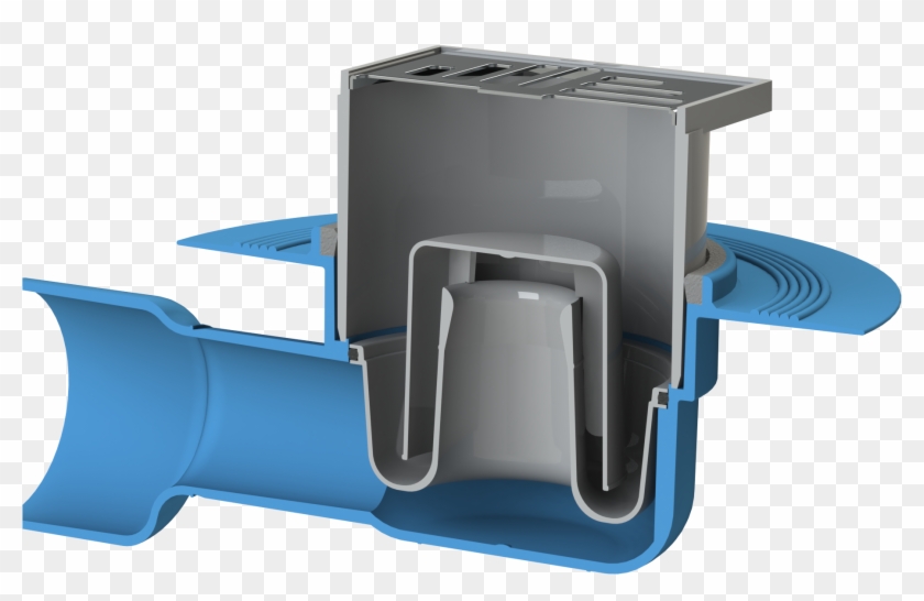 Sarah Lee Horizontal Cutaway - Sarah Lee Shower Trap Clipart