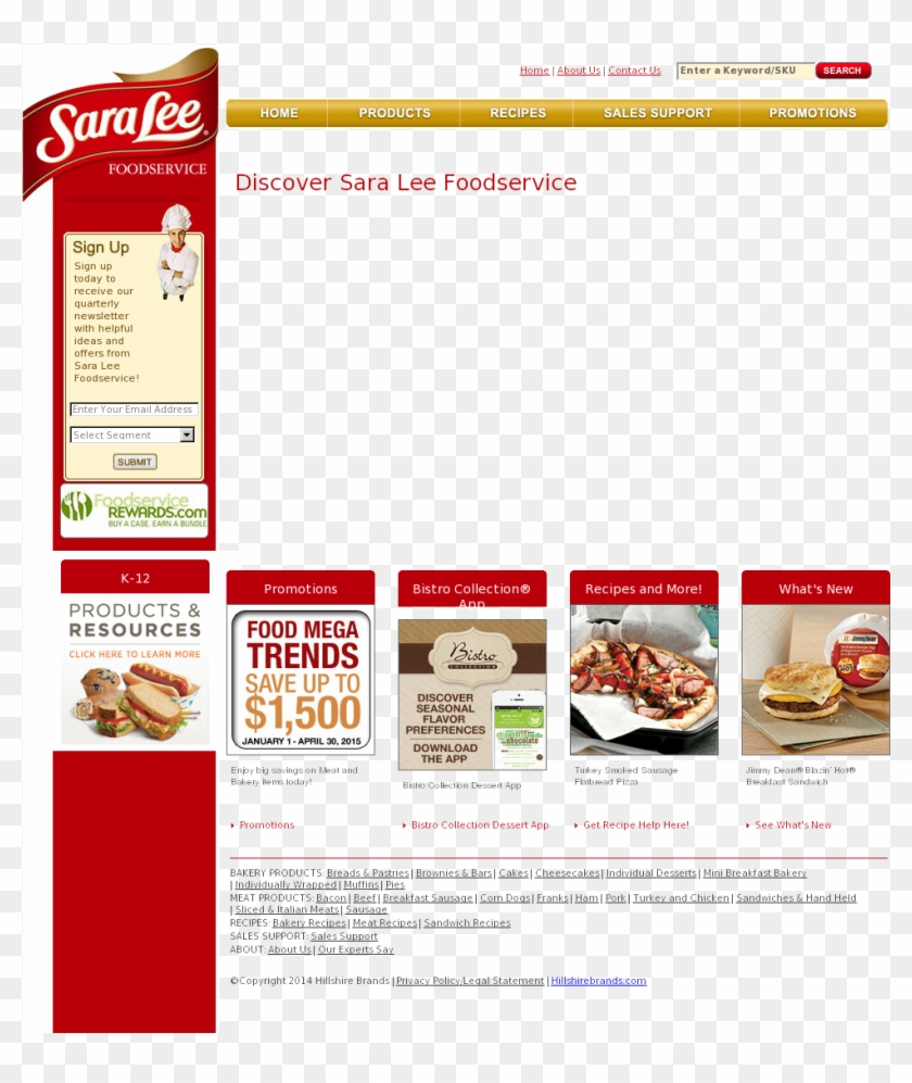 Sara Lee Foodservice Competitors, Revenue And Employees - Sara Lee Clipart