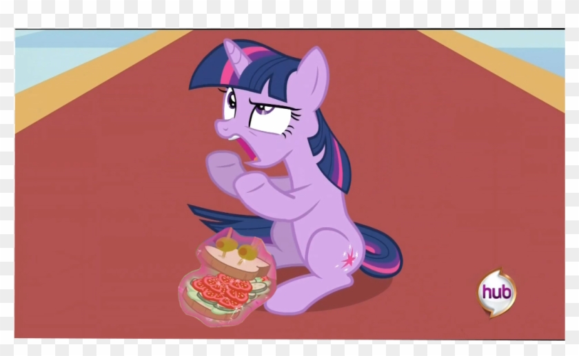 Edit, Safe, Sandwich, Twilight Sparkle - Cartoon Clipart #4285877