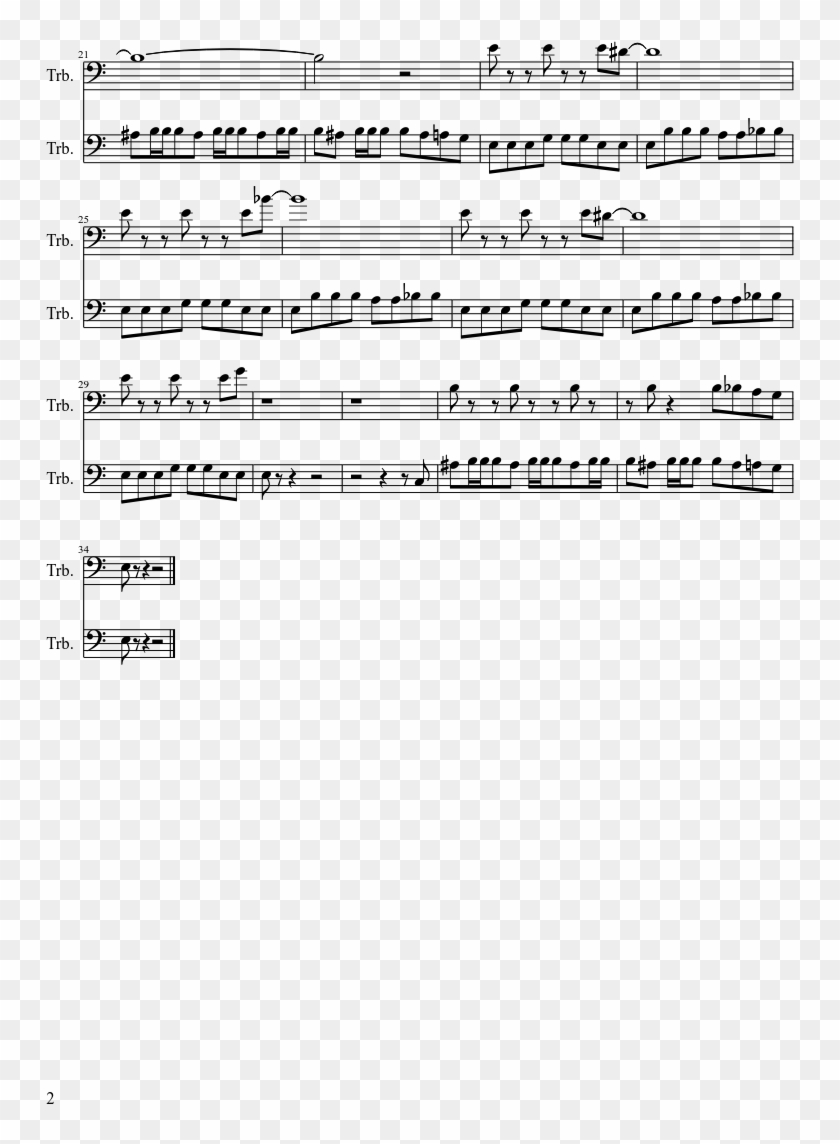 Tf2 Theme Sheet Music Composed By Sandvich 2 Of 2 Pages - Fireflies Euphonium Sheet Music Clipart