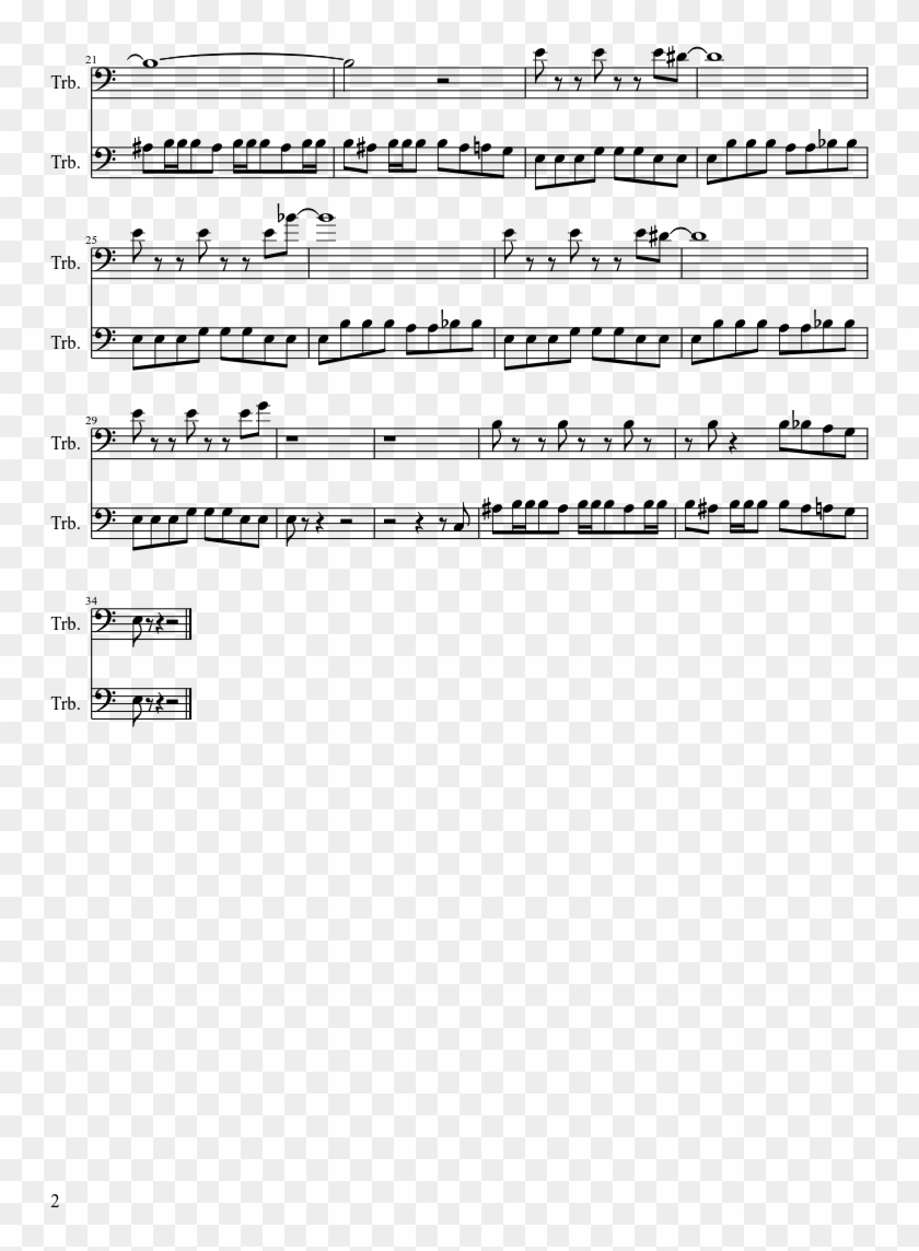 Tf2 Theme Sheet Music Composed By Sandvich 2 Of 2 Pages - Fireflies Euphonium Sheet Music Clipart #4285950