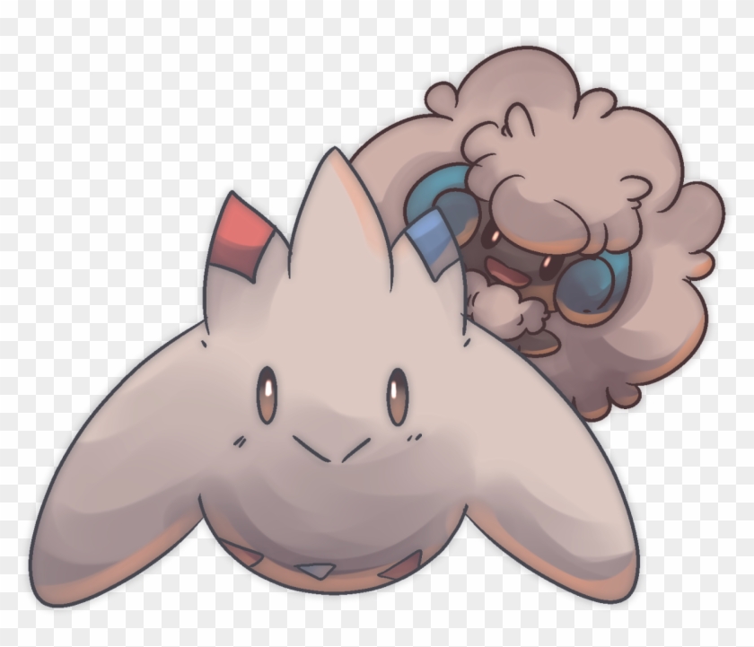 Togekiss And Whimsicott - Cartoon Clipart #4285979