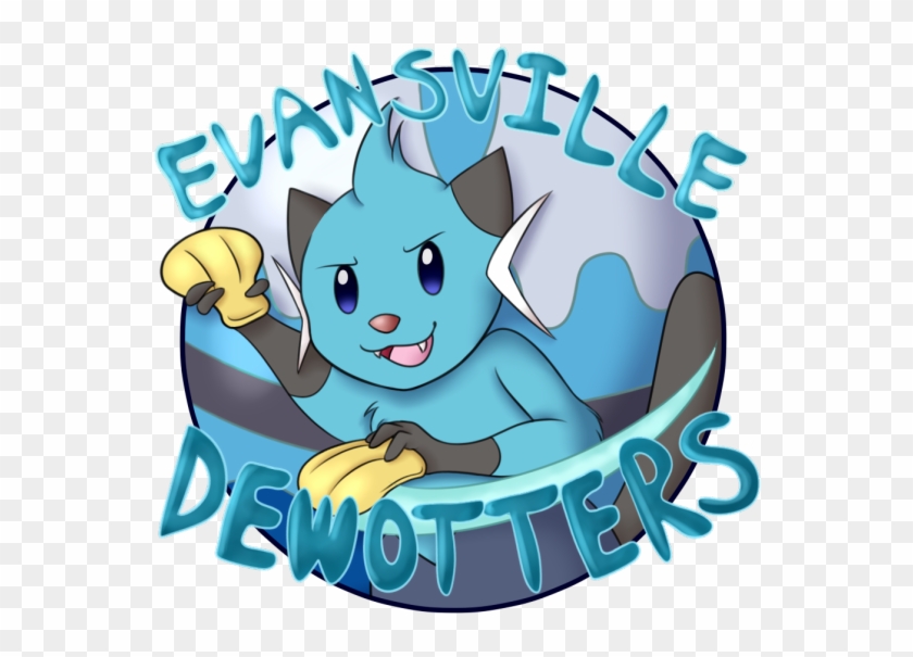 Evansville Dewotters - Cartoon Clipart #4286435
