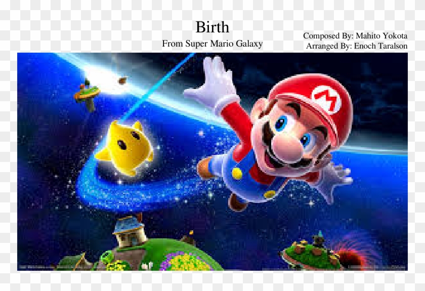 Birth- Super Mario Galaxy - Background Mario Bros 3d Clipart #4286541