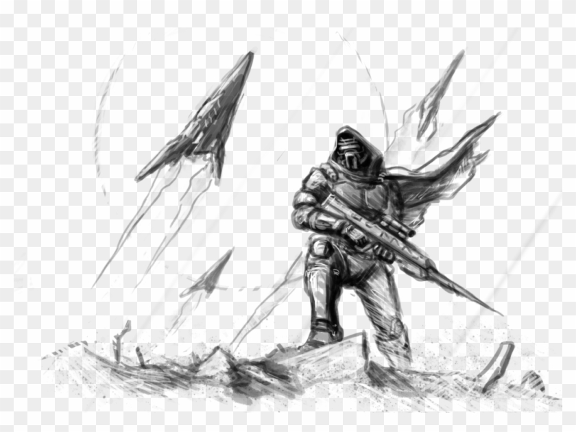 Frontpage Front What News Sketches Round 1 Imgs Dbo - Bungie Destiny Drawings Clipart