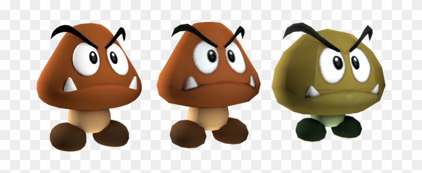 Wii Super Mario Galaxy - Mario Goombas Clipart