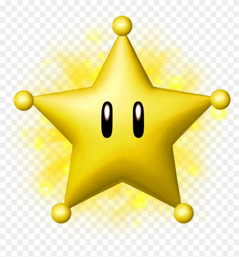 Mario Galaxy Power Star - Super Mario Star Clipart #4286943