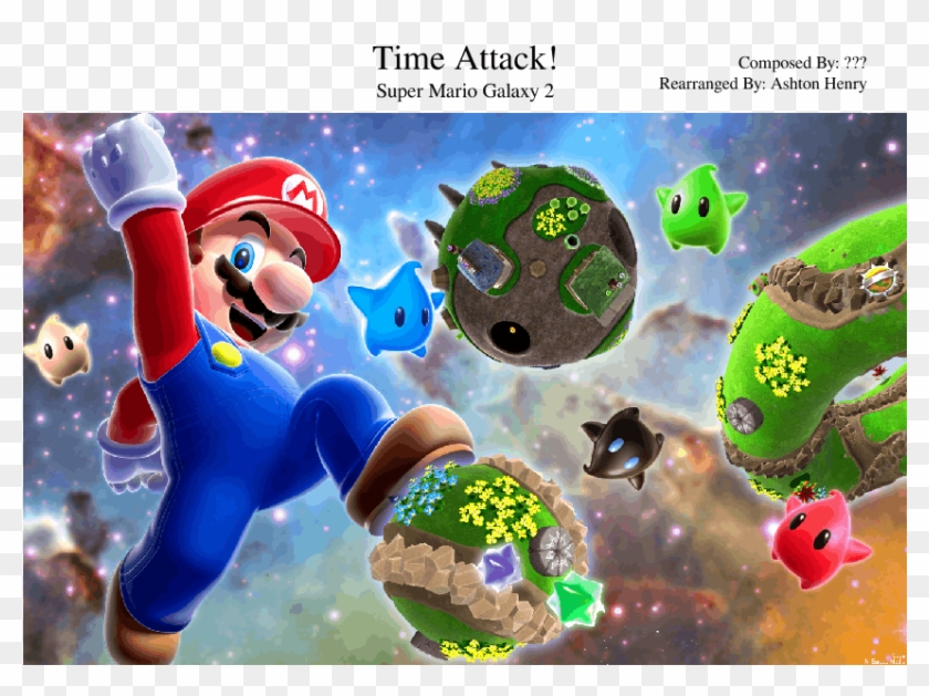 Super Mario Galaxy 2 Sheet Music For Piano, Organ, - Planetas Super Mario Galaxy Clipart