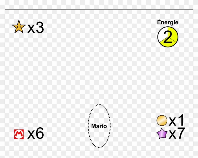 Super Mario Galaxy Interface-fr - Circle Clipart