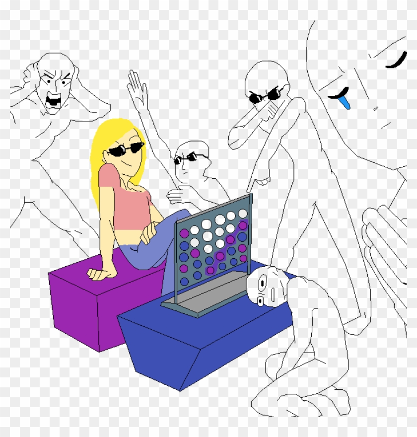 Me When I Win Someone At The Game Connect Four , Png - Cartoon Clipart #4290272