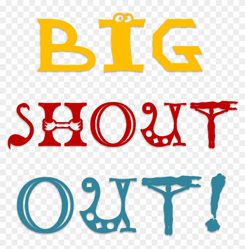 Group Support Shout - Here's A Shout Out Clipart #4290276