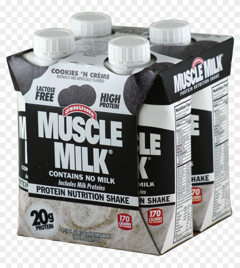 Cytosport Muscle Milk Rtd Cookies 'n Creme 11oz 3 4 - 4 Pack Tetra Pack Clipart #4290384